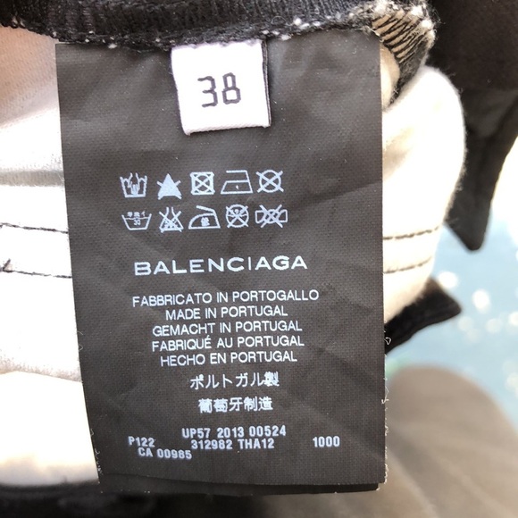BALENCIAGA Black Marble Print Jean SZ 38 - Picture 12 of 12